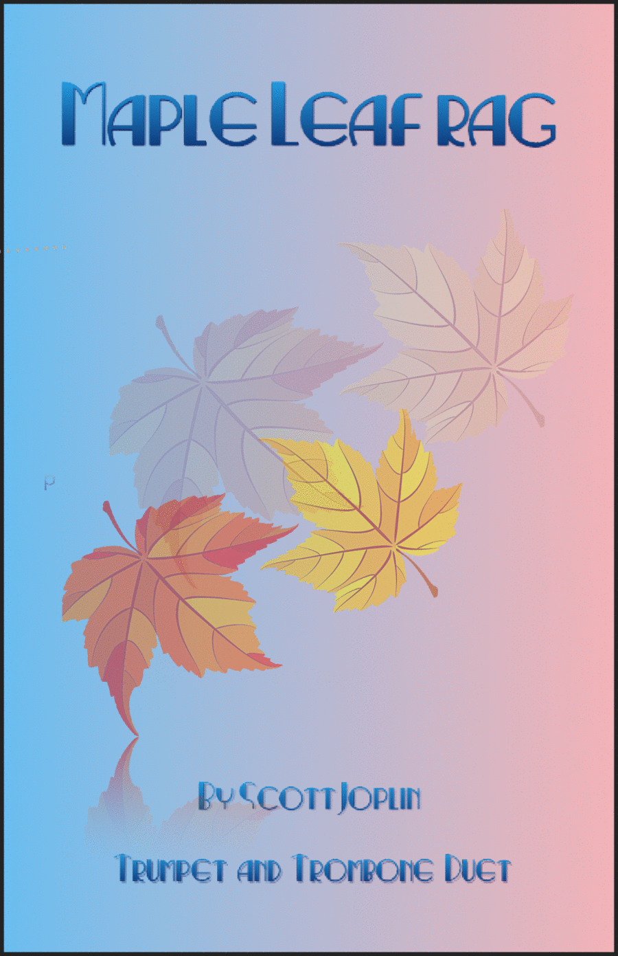 Maple Leaf Rag, by Scott Joplin, Trumpet and Trombone Duet Brass Duet scores gallery preview page 1