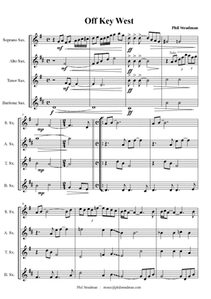 Cruisin' Suite No. 1 - A Suite of 5 short pieces for SATB Sax Quartet