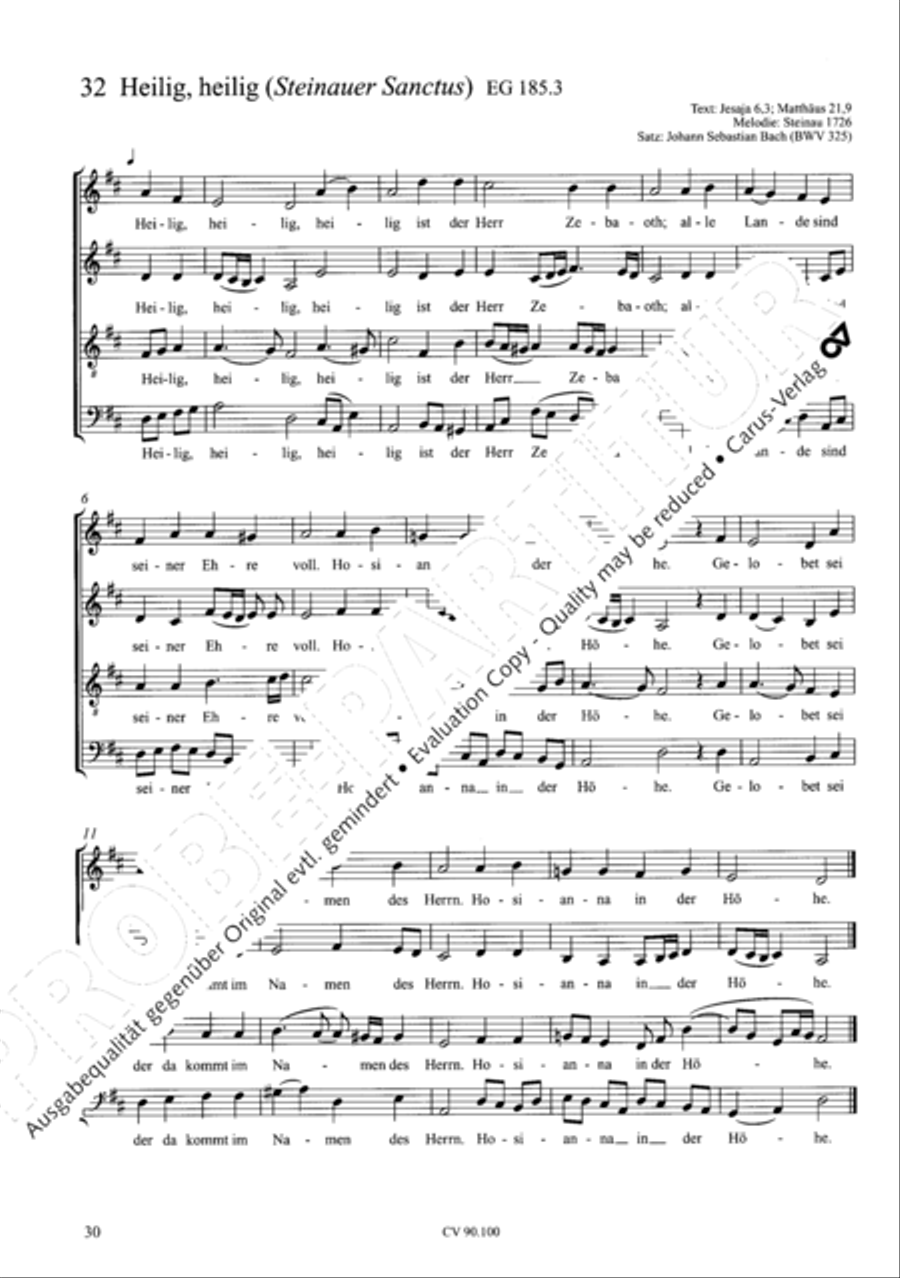 Chorsatze zum Evangelischen Gesangbuch Choir scores gallery preview page 35