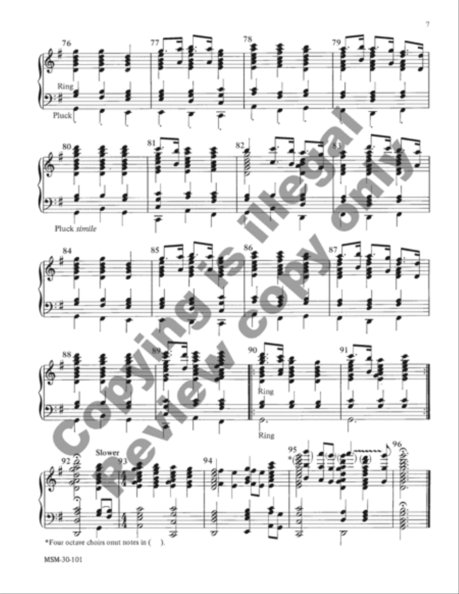 O Come, All Ye Faithful Handbell Choir scores gallery preview page 11