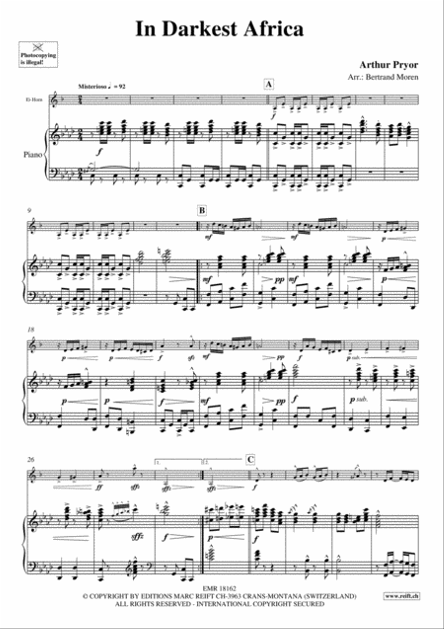 In Darkest Africa Horn scores gallery preview page 3