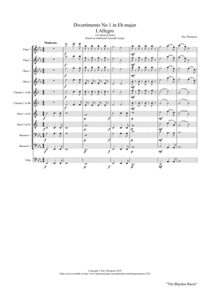 Divertimento No.1 in Eb major “Eine Kleine Tyne Musik”- symphonic wind