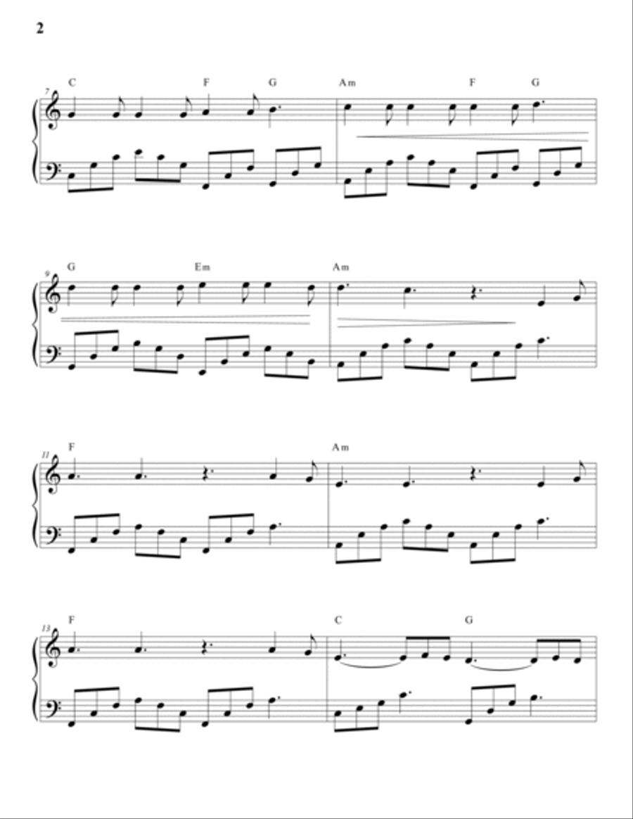 Hallelujah Hallelujah Easy Piano scores gallery preview page 3