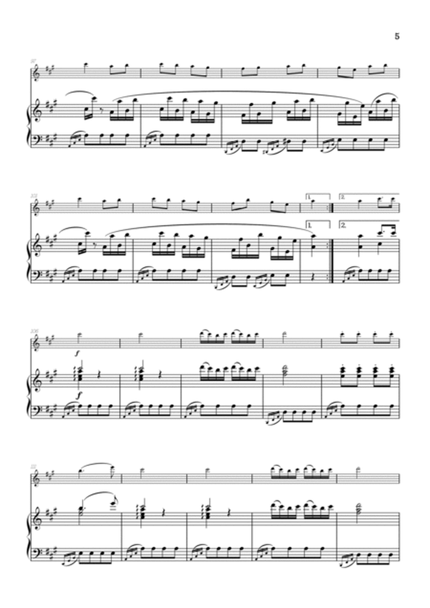 Rondo Alla Turca (Turkish March) • oboe sheet music with piano accompaniment image number null
