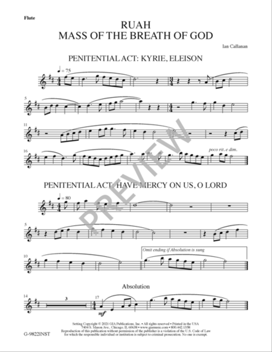 Ruah - Instrument edition Trumpet scores gallery preview page 2