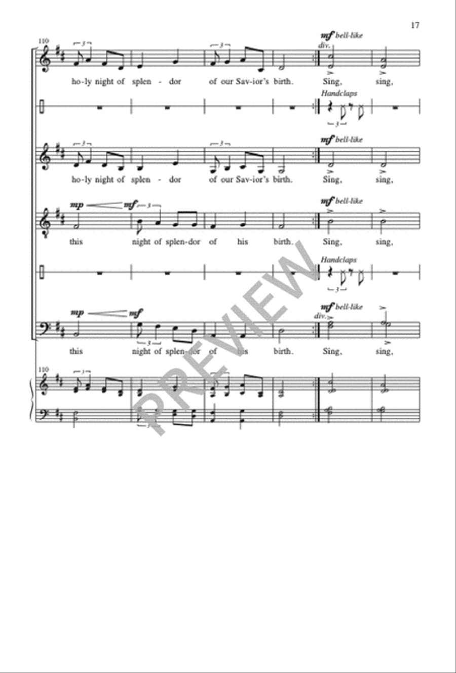 Singing, We Come Singing Divisi scores gallery preview page 17
