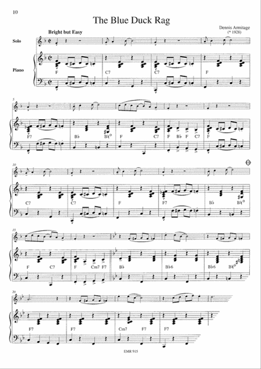 Ragtime Trombone Duet scores gallery preview page 5