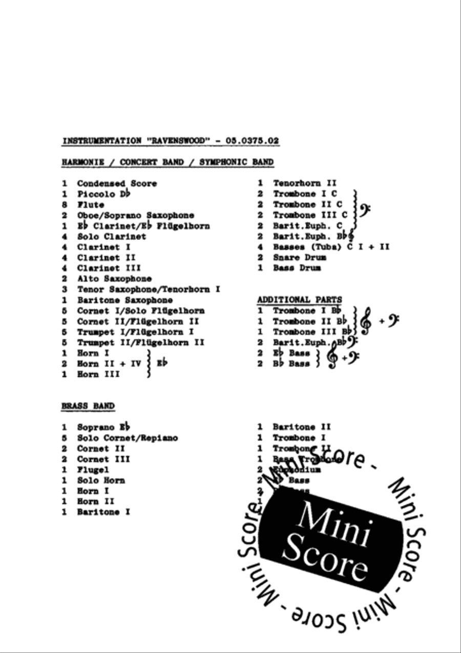 Ravenswood Concert Band scores gallery preview page 3