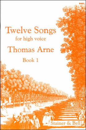 Book cover for Twelve Songs for High Voice. Book 1