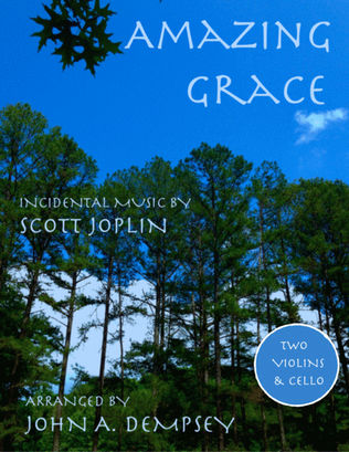 Book cover for Amazing Grace / The Entertainer (String Trio for Two Violins and Cello)