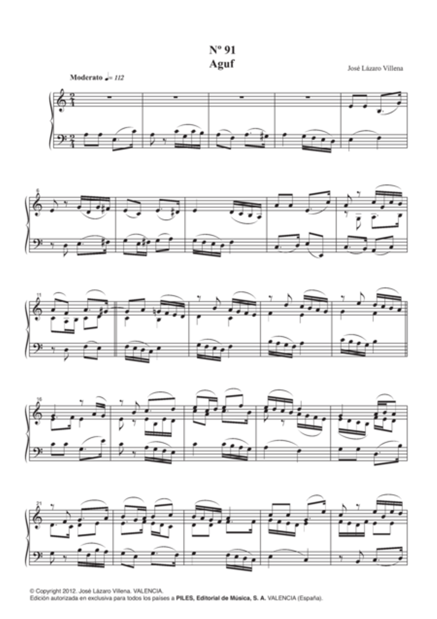 Piezas para Piano No. 91 al 95 Piano Solo scores gallery preview page 2