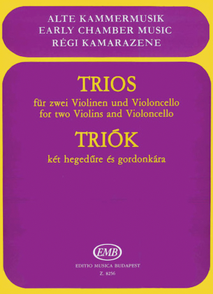 Book cover for Trios for Two Violins and Violoncello