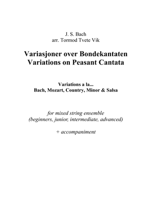 Variations on Peasant Cantata / Bondekantaten