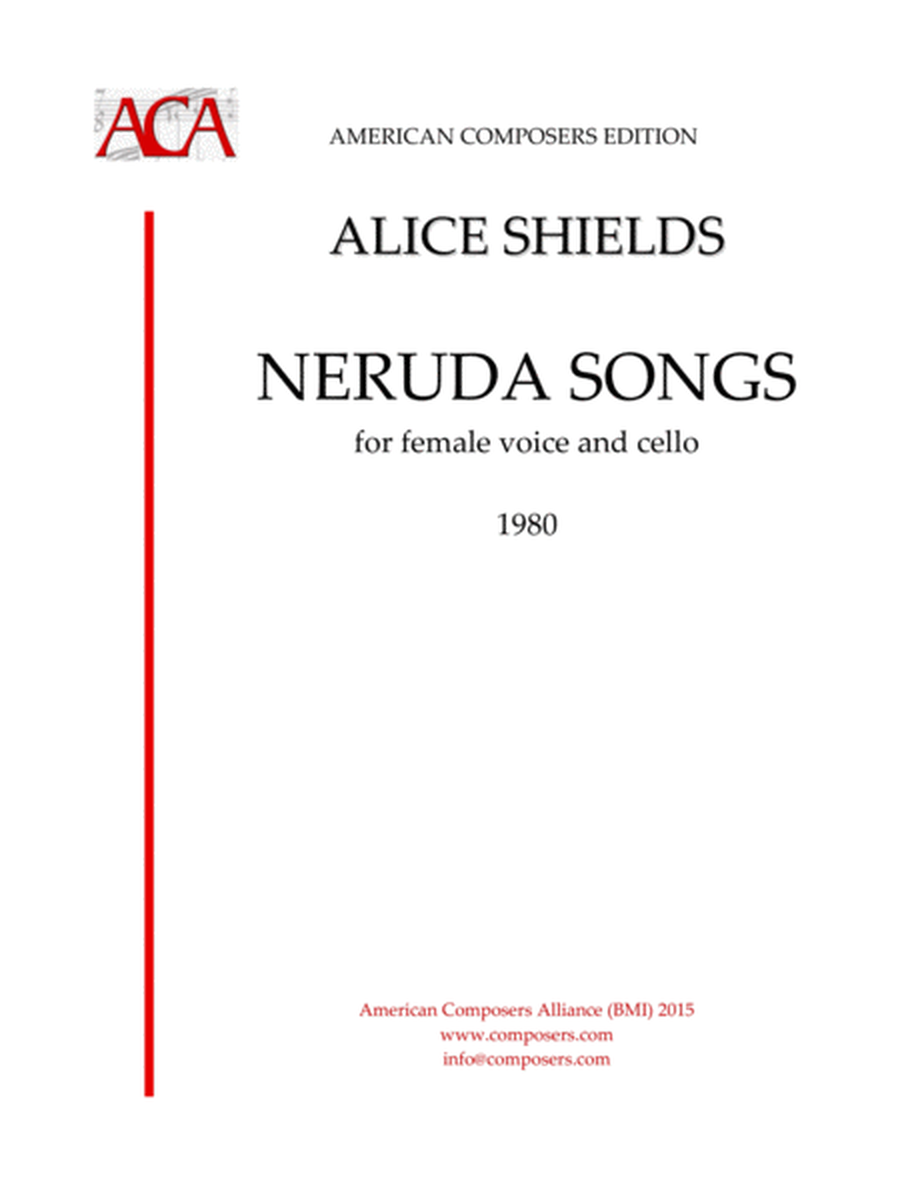 [Shields] Neruda Songs