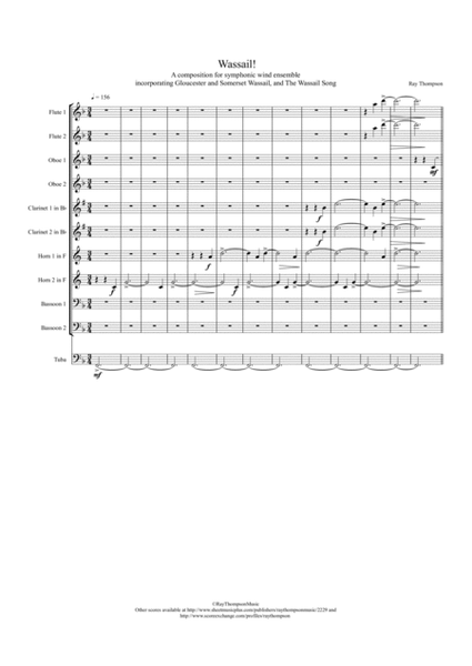 Wassail! (incorporating 4 different Wassail Carols) - symphonic wind image number null