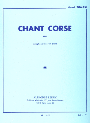 Book cover for Chant Corse