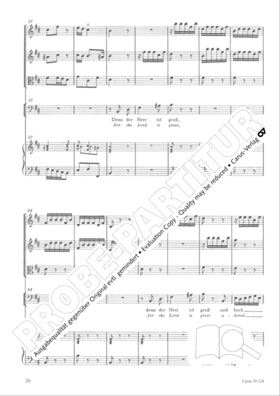 Sing to the Lord a new song (Singet dem Herrn ein neues Lied) 4-Part scores gallery preview page 27