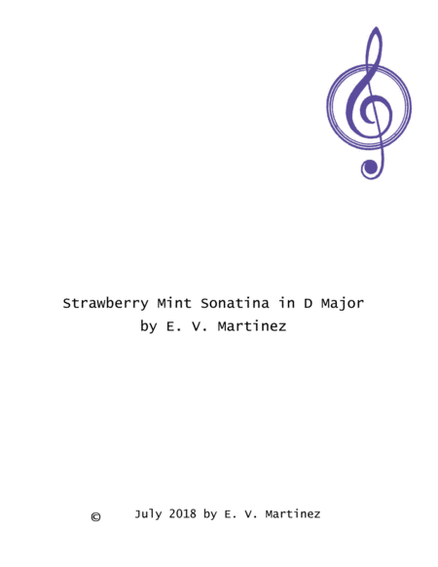 Strawberry Mint Sonatina in D Major image number null