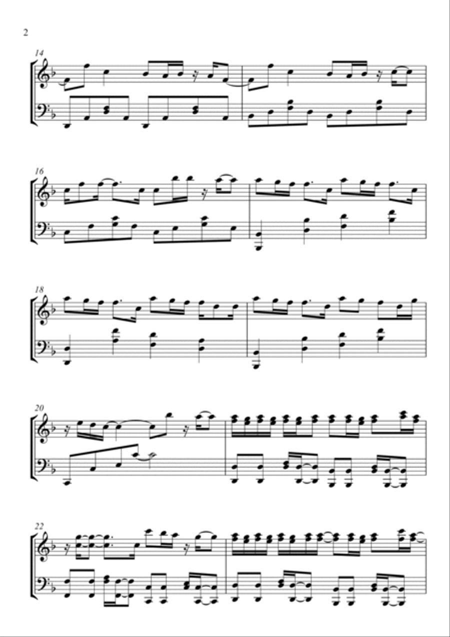 Complicated Piano Solo scores gallery preview page 2