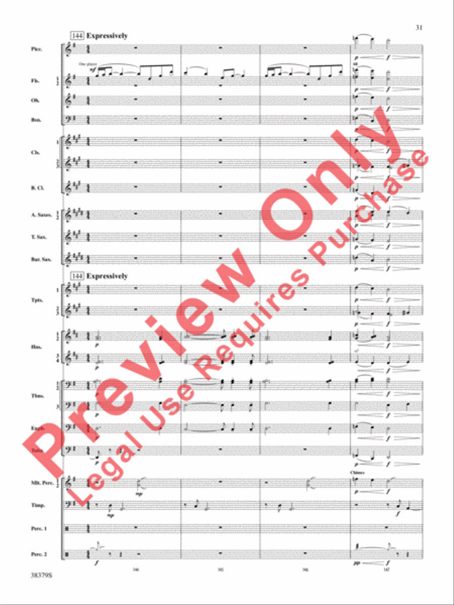 Vision Quest Concert Band scores gallery preview page 32
