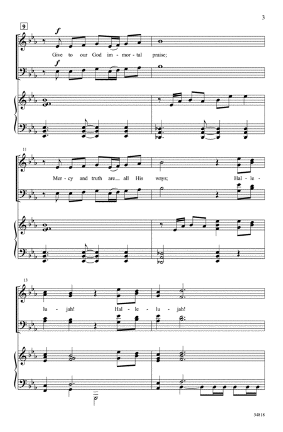 Immortal Praise 4-Part scores gallery preview page 3