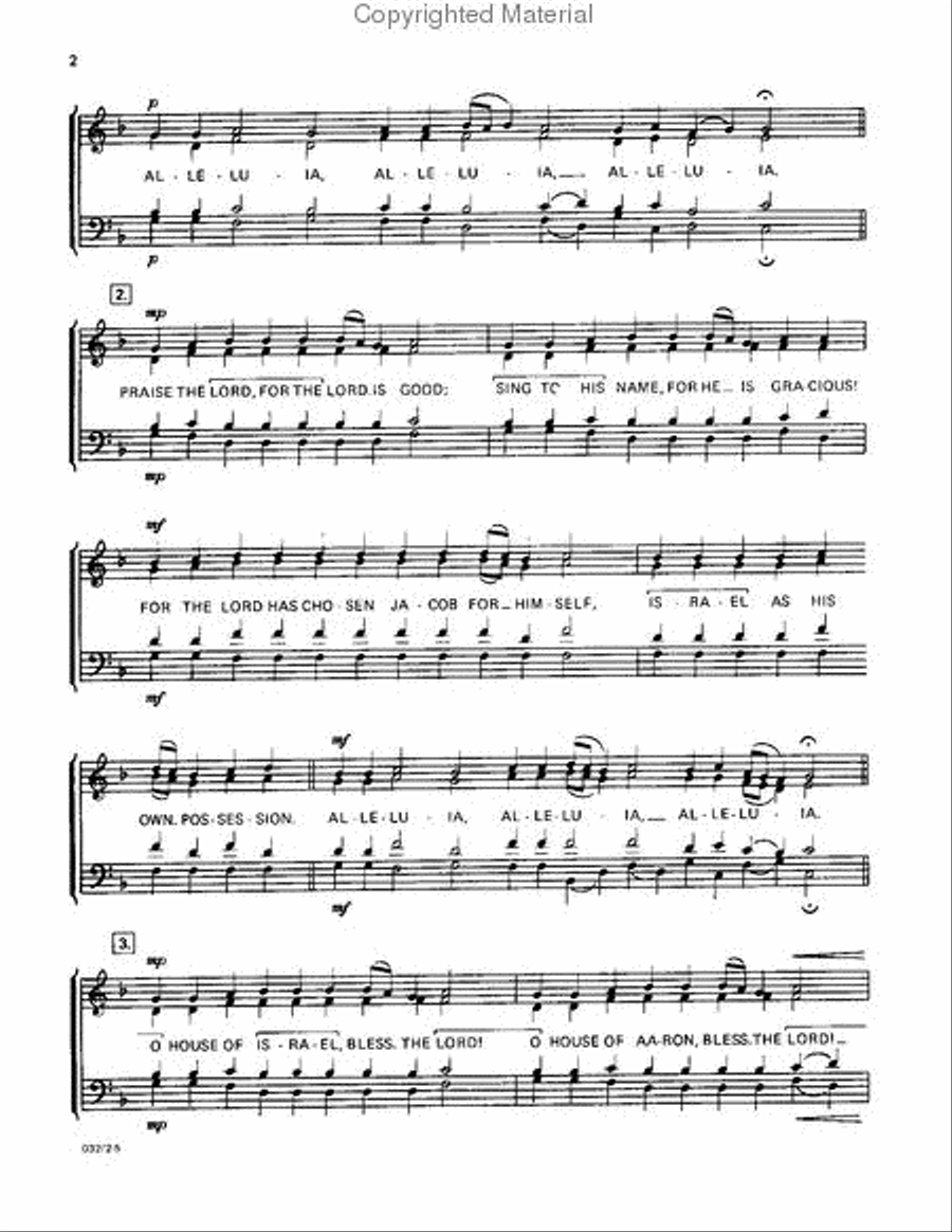 Praise the Name of the Lord 4-Part scores gallery preview page 3