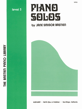 Book cover for Piano Solos, Level 3