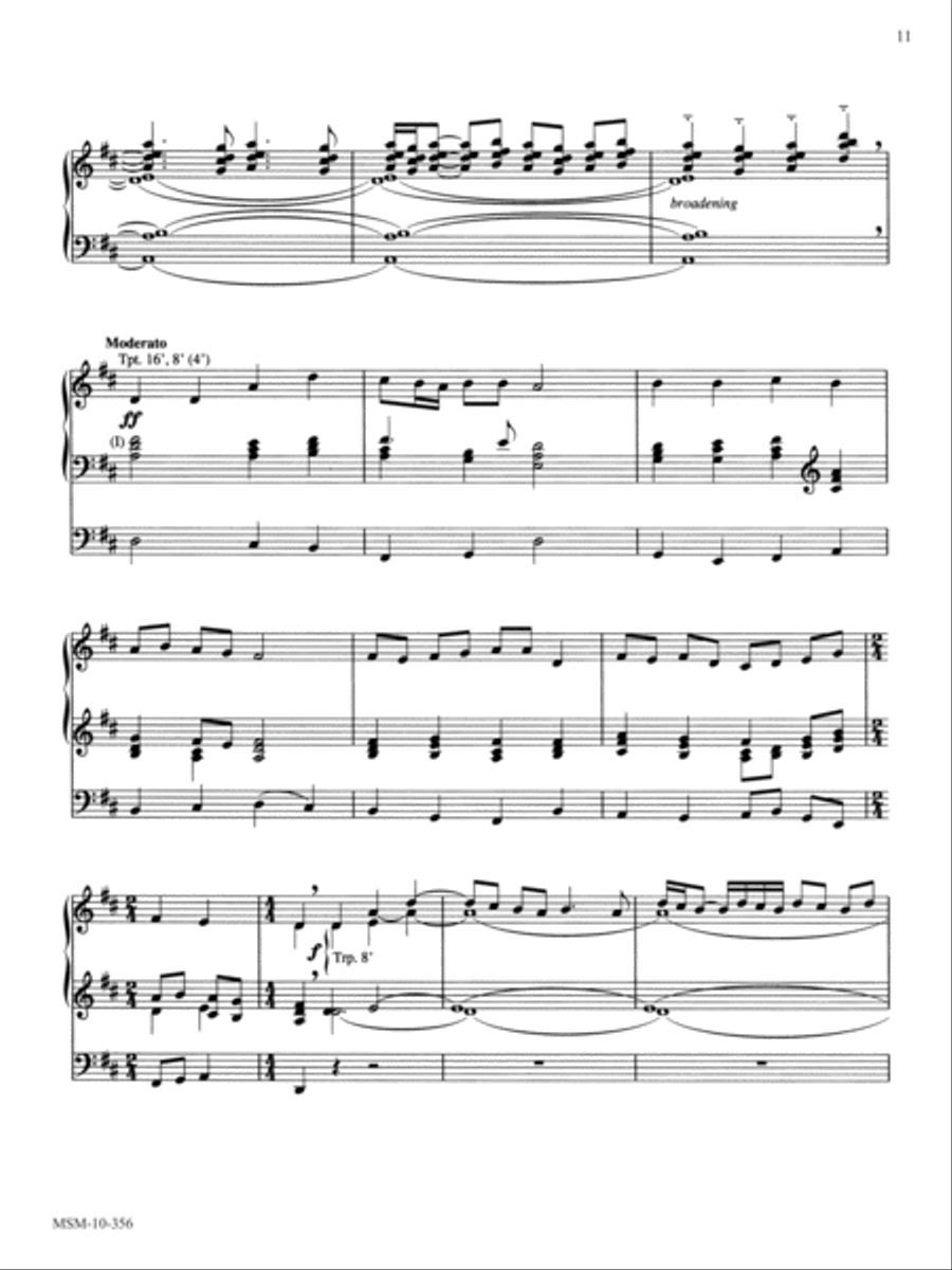 At the Lamb's High Feast We Sing Organ scores gallery preview page 2