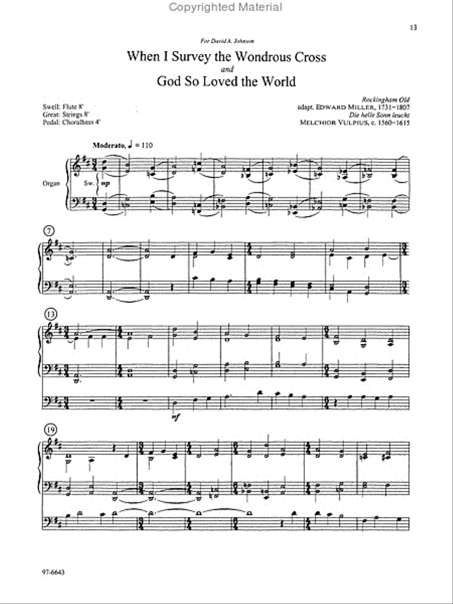 Wondrous Cross Organ scores gallery preview page 6