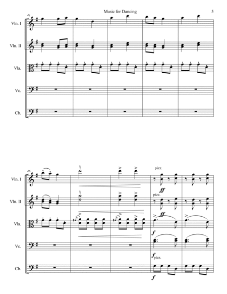 Music for Dancing - Score Only
