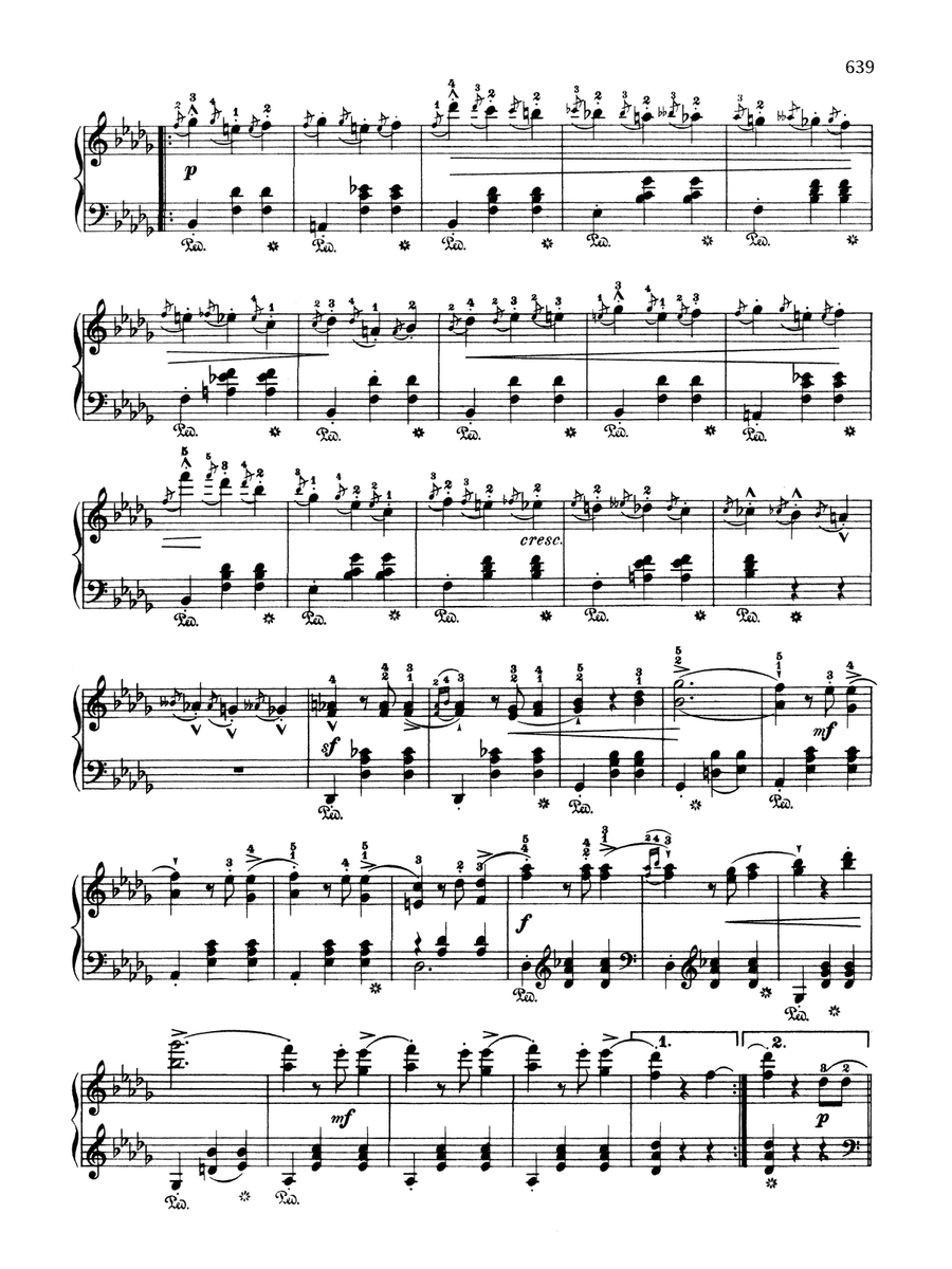 Grand valse brillante in E-flat Major, Op. 18 Piano Solo scores gallery preview page 5