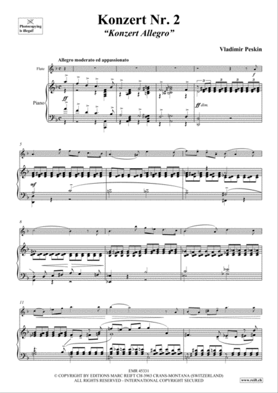 Konzert No. 2 Flute Solo scores gallery preview page 4