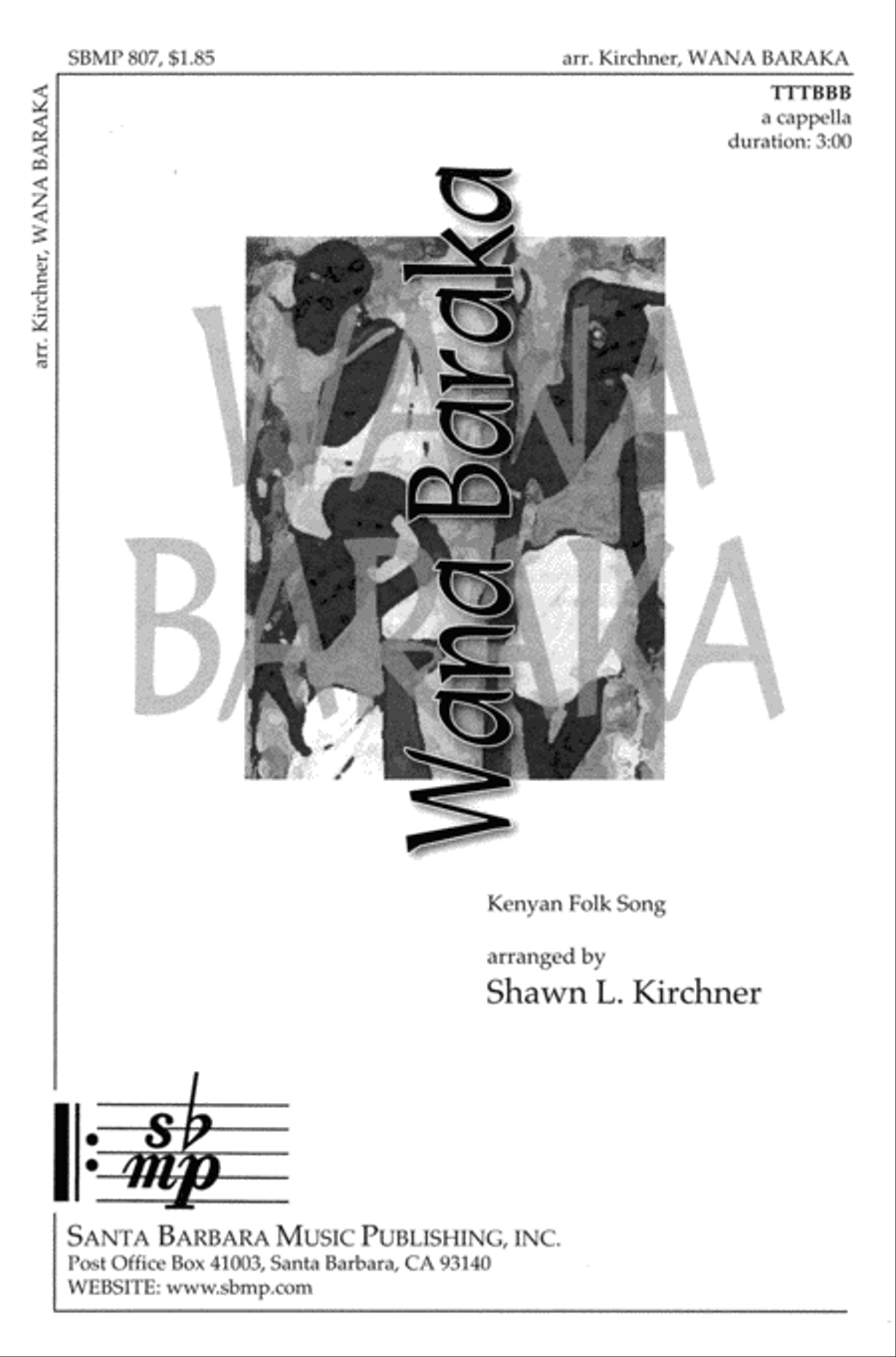 Wana Baraka - TTBB Octavo TTBB scores gallery preview page 1
