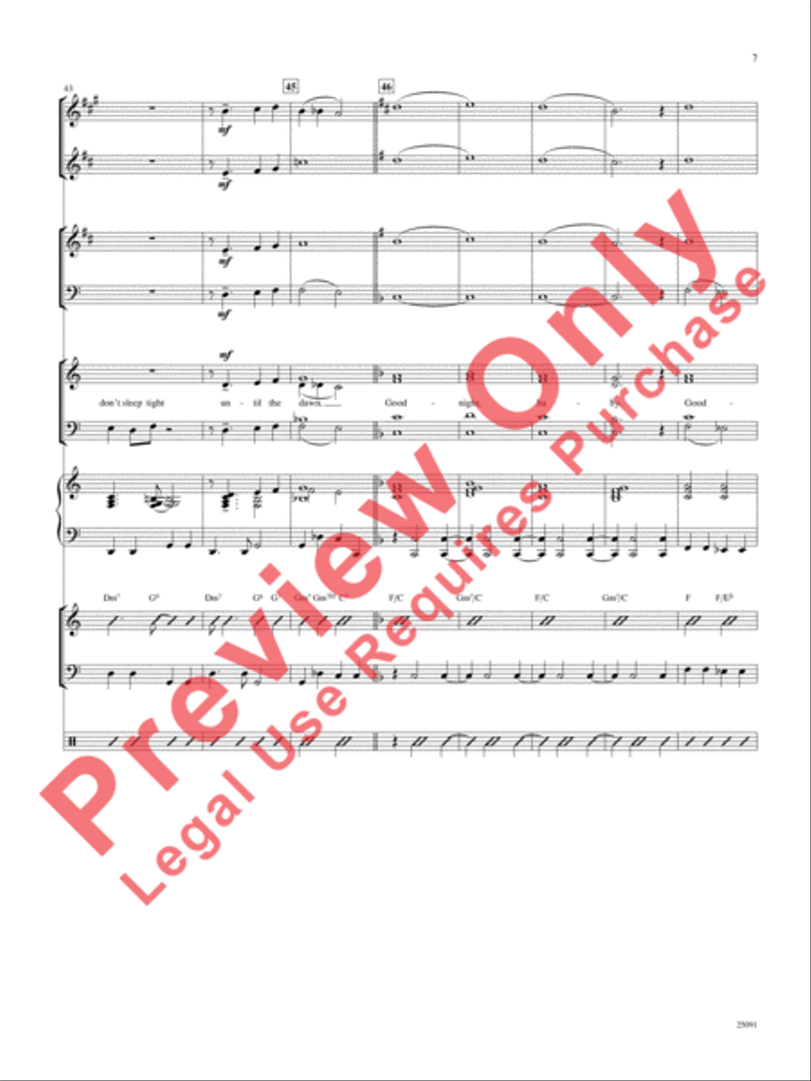 Lullaby of Broadway (and Forty-Second Street) Choir scores gallery preview page 8