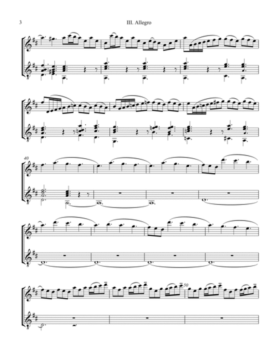 Allegro (iii) from La Primavera (Spring) RV. 269 for flute (violin) and guitar image number null
