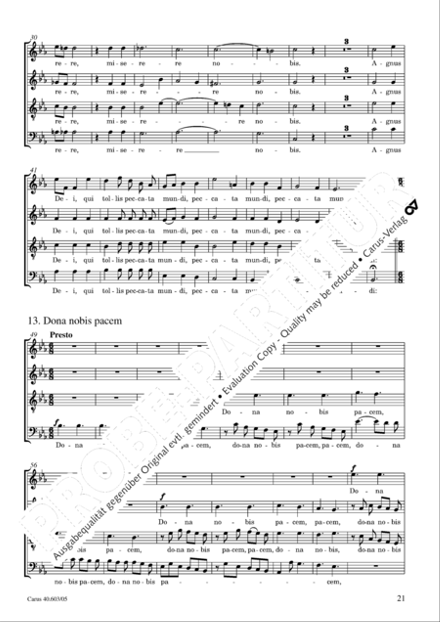 Grosse Orgelsolomesse in Es 4-Part scores gallery preview page 22