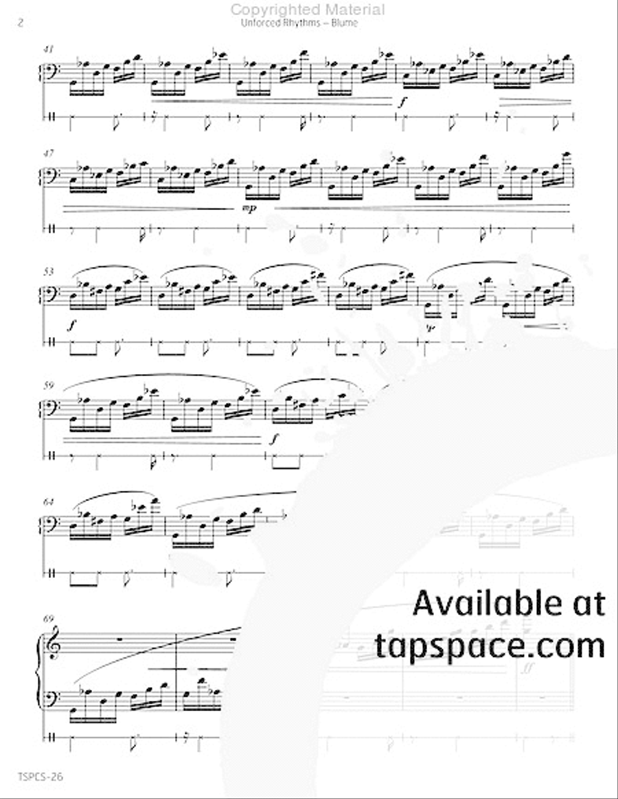 Unforced Rhythms Marimba scores gallery preview page 5