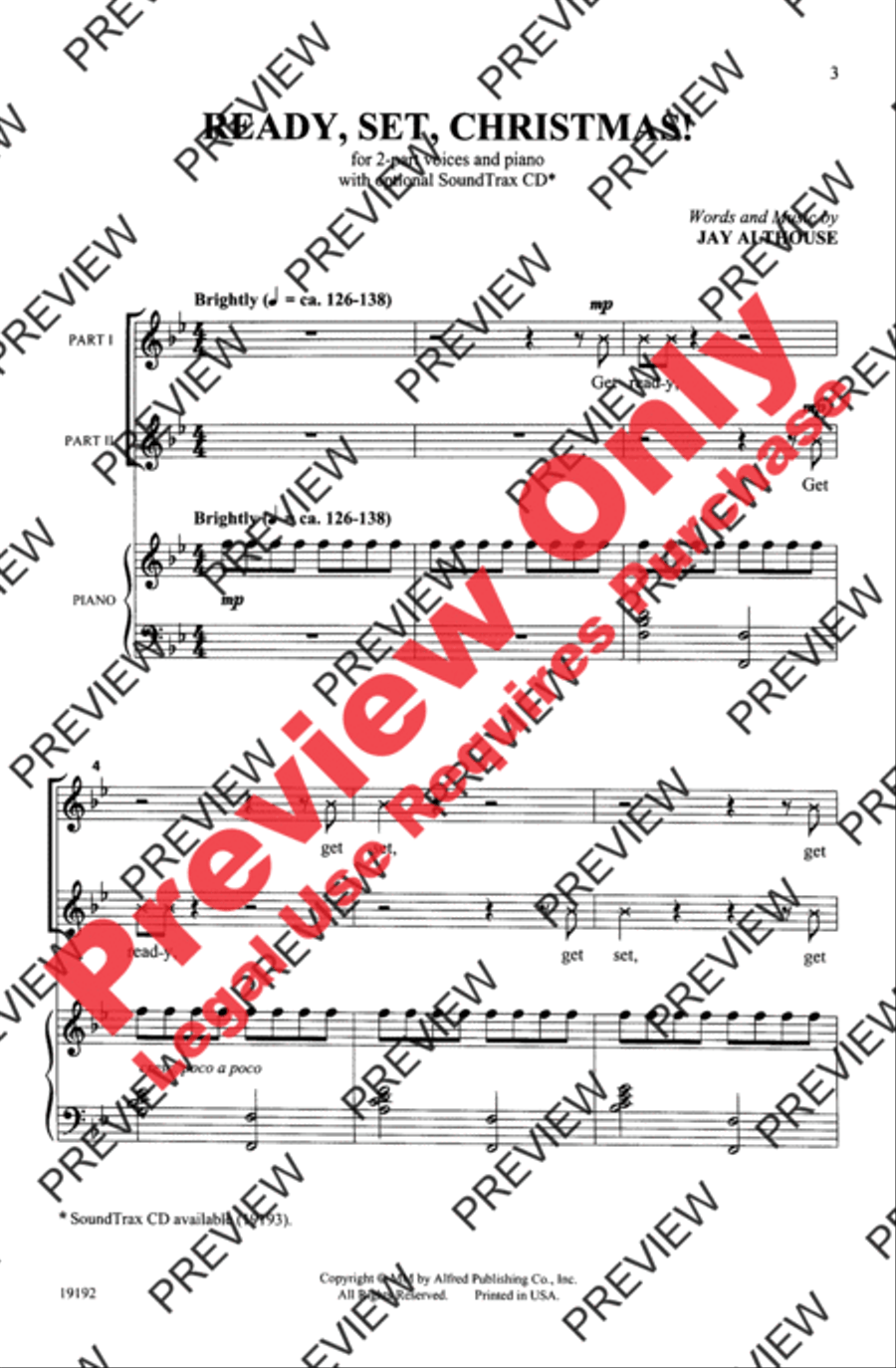 Ready, Set, Christmas! Ready, Set, Christmas! 2-Part scores gallery preview page 3