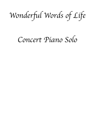 Wonderful Words of Life Concert Piano Solo