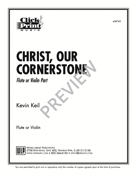 Christ Our Cornerstone - Instrumental Edition