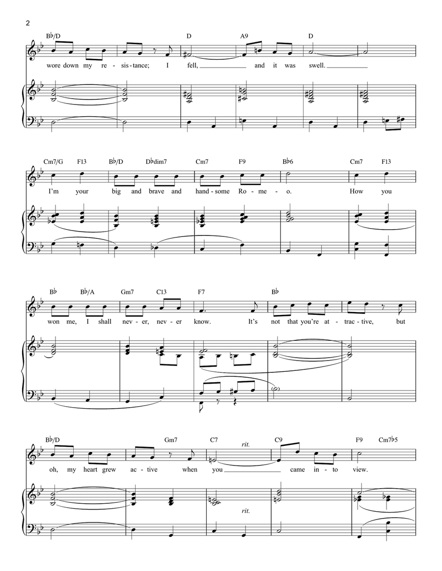 I've Got A Crush On You I've Got A Crush On You Tenor Voice scores gallery preview page 2