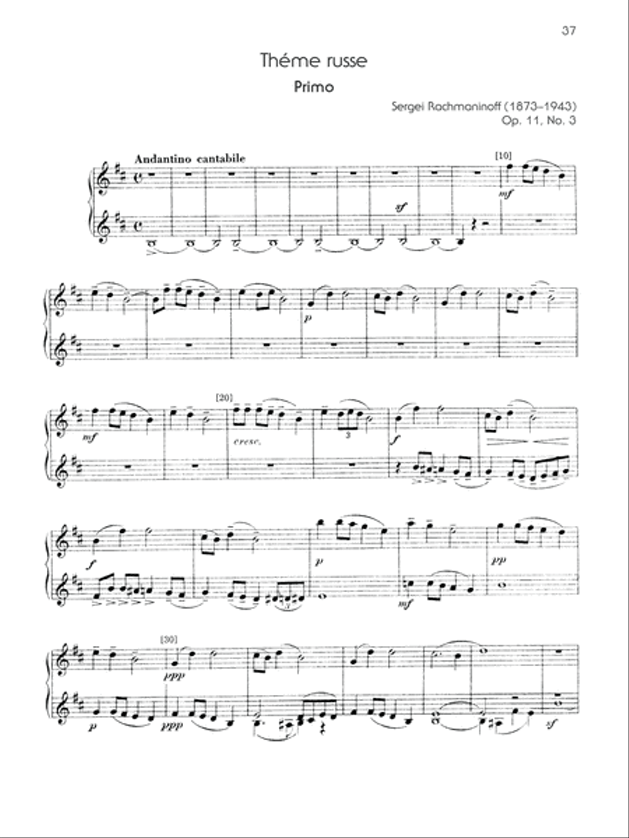 The Piano Works of Rachmaninoff, Volume 8 Small Ensemble scores gallery preview page 6