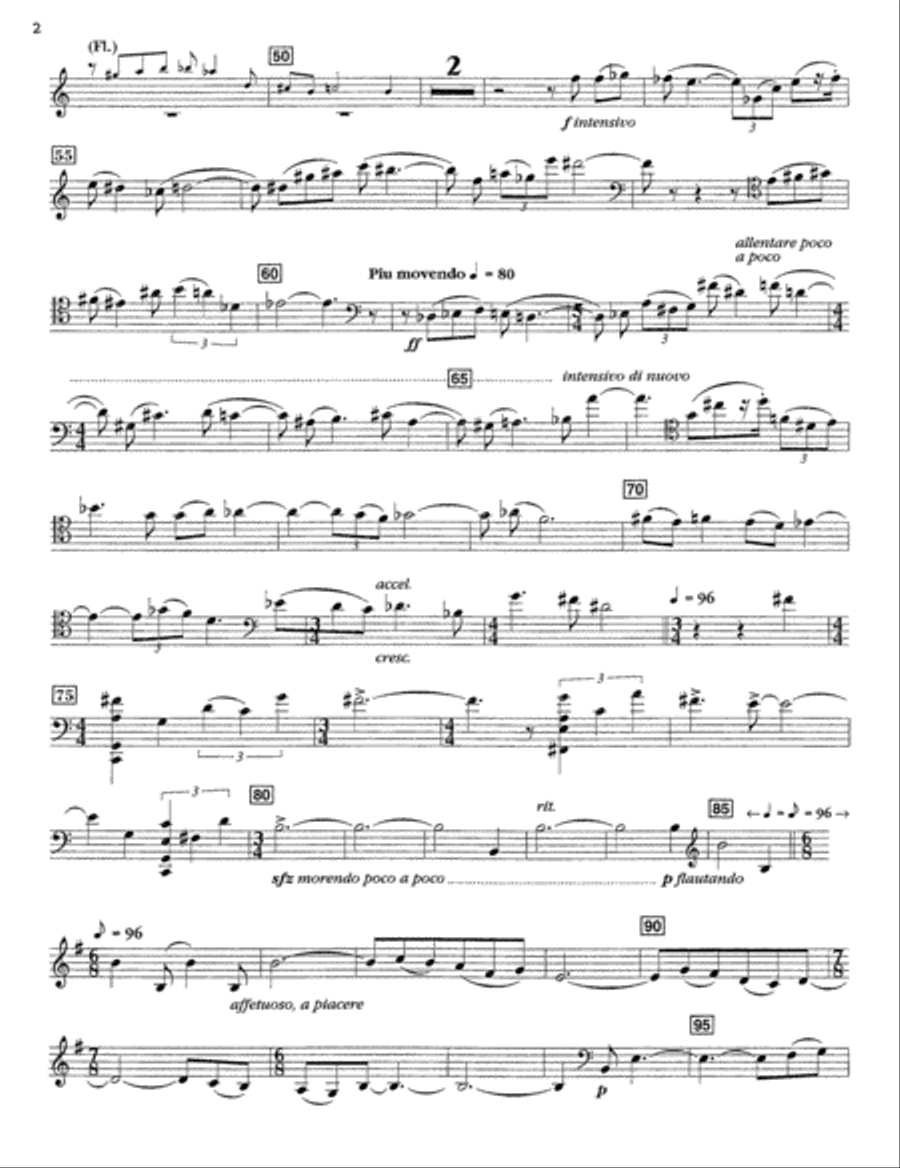 Concerto for Cello and Chamber Orchestra or Wind Ensemble Chamber Orchestra scores gallery preview page 2