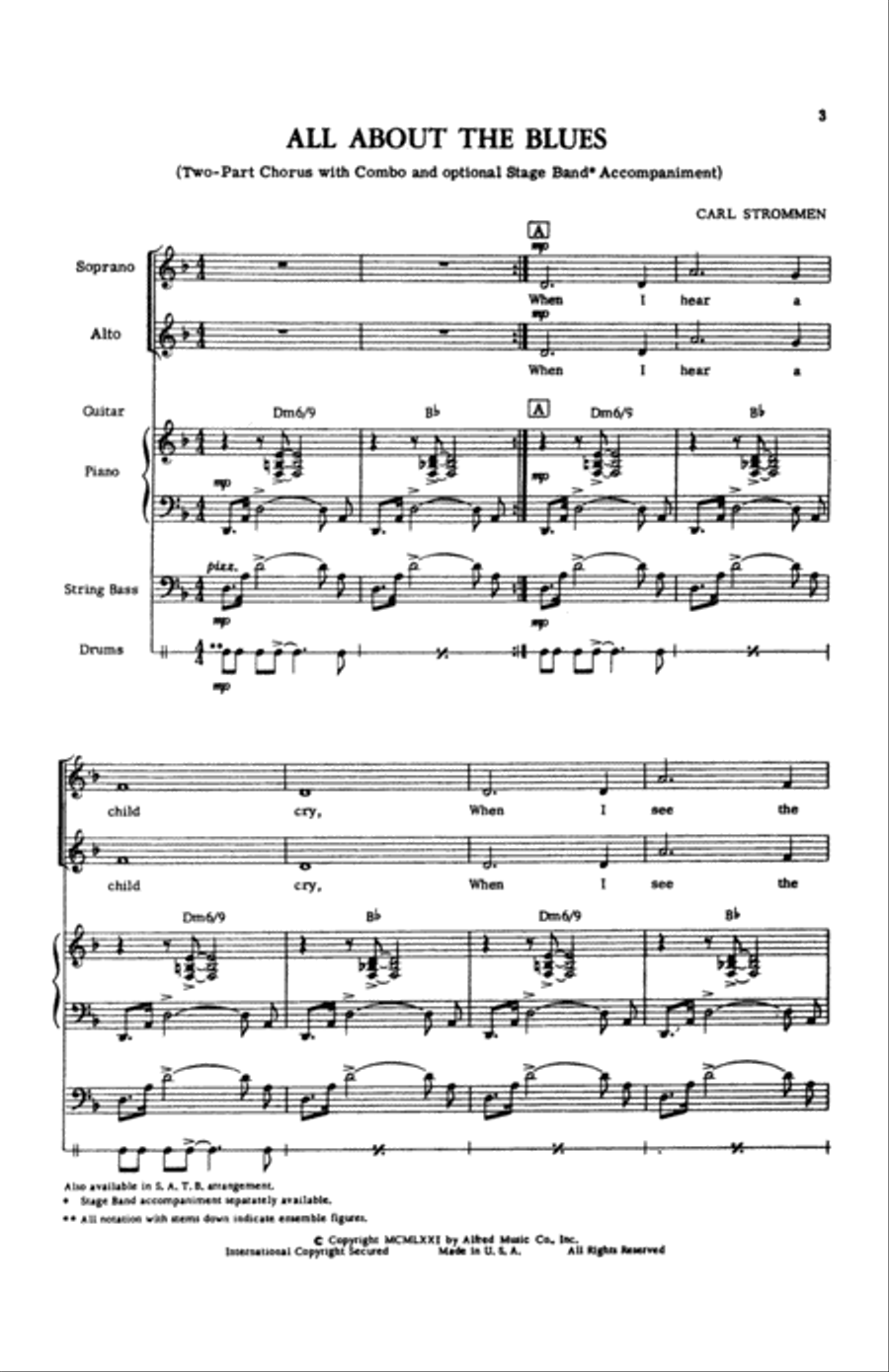 All About the Blues Choir scores gallery preview page 1