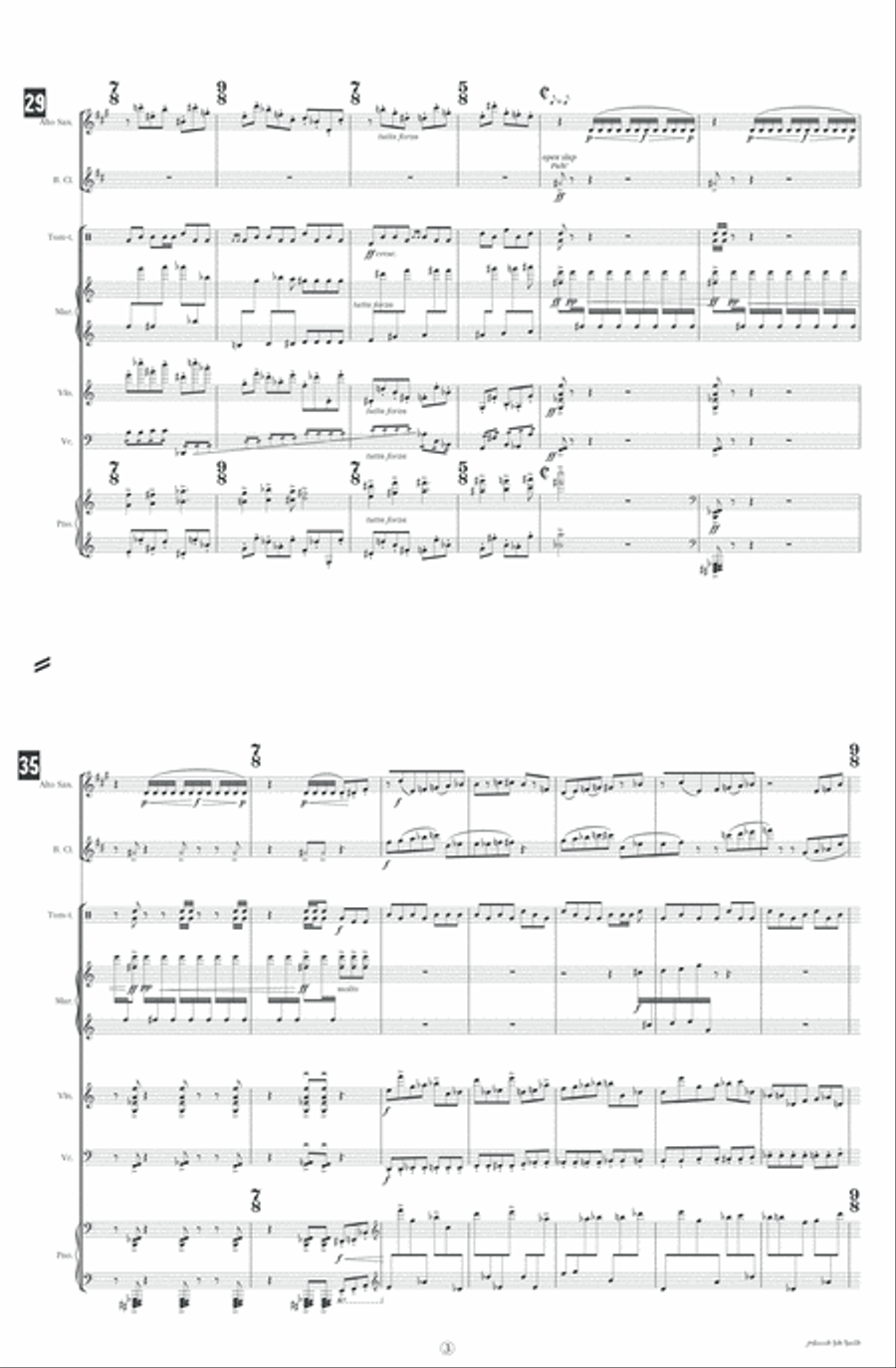 Gravity for Septet Percussion Ensemble scores gallery preview page 6