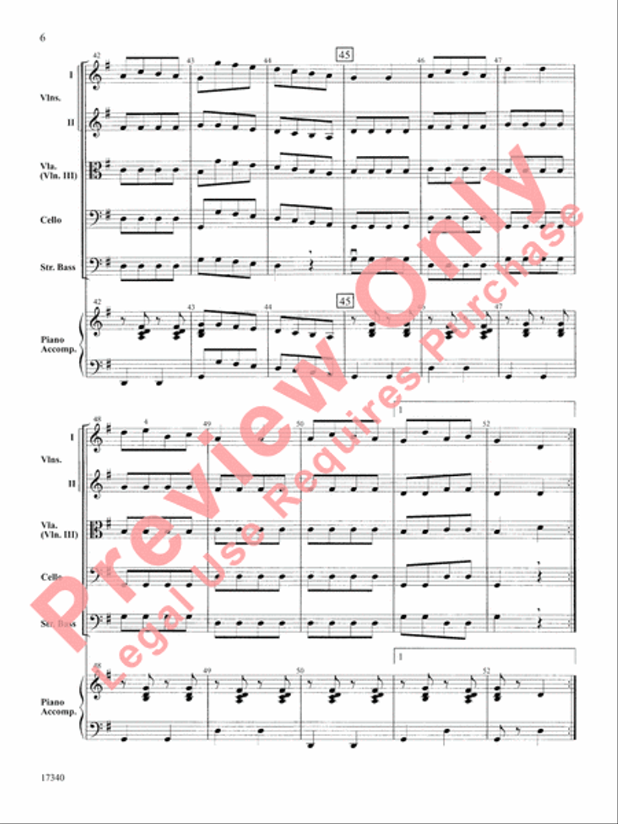 Can-Can String Orchestra scores gallery preview page 7