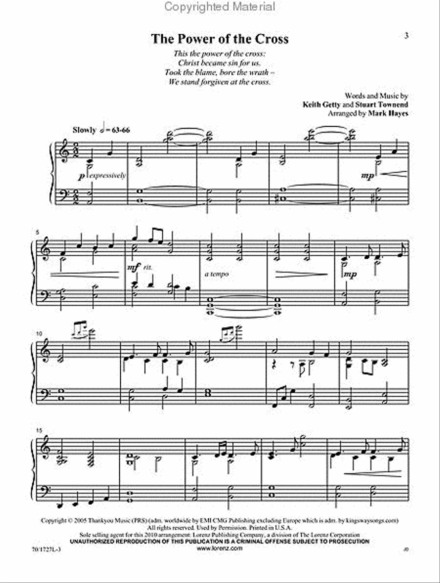The Hymns of Keith Getty Piano Solo scores gallery preview page 2