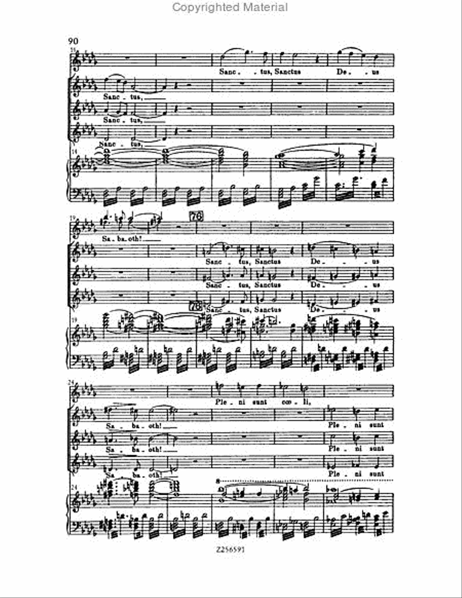 Grande Messe du Morts, H 75 Choir scores gallery preview page 90