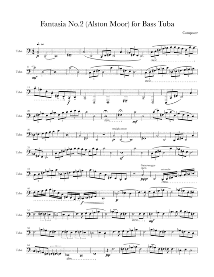 Fantasia No.2 (Alston Moor) for Solo Bass Tuba image number null