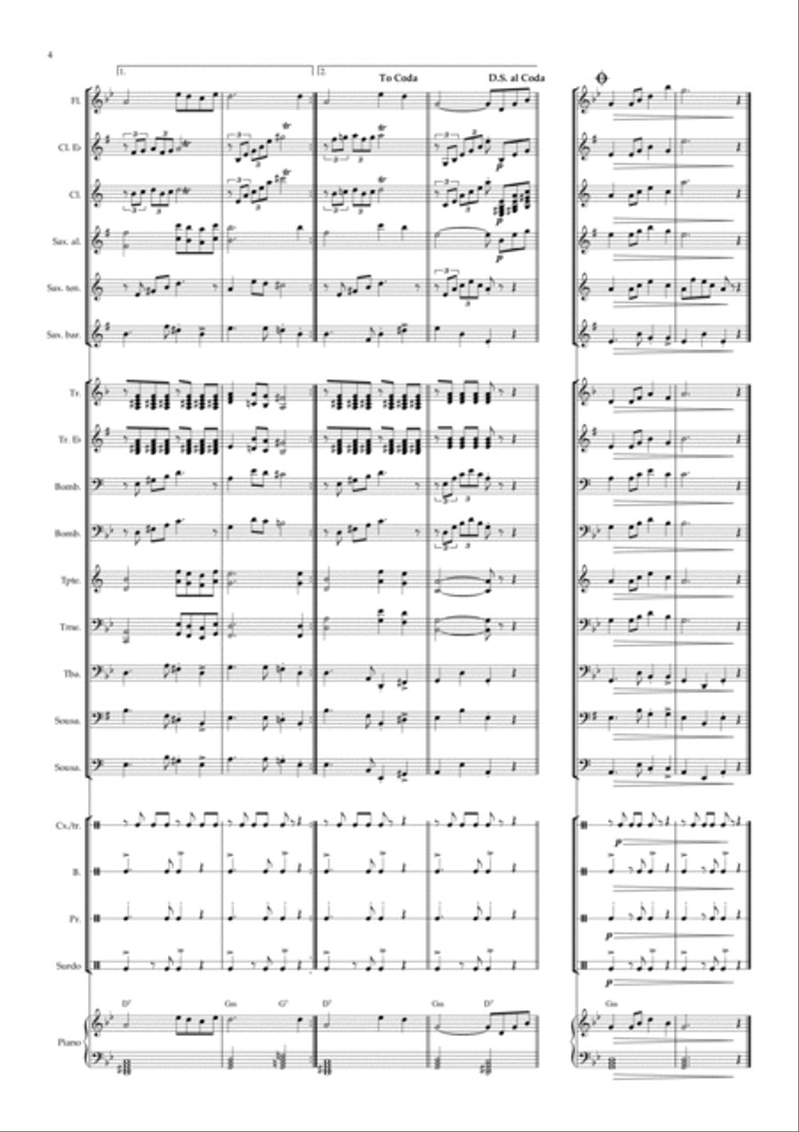 Hino ao Bom Jesus Concert Band scores gallery preview page 5